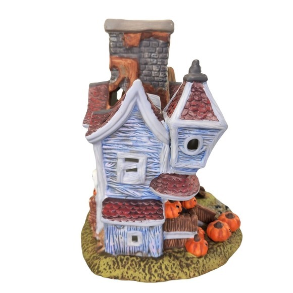 Halloween‎ Haunted House Ghosts Tealight Spooky Ceramic Decor PartyLite READ - Picture 4 of 7